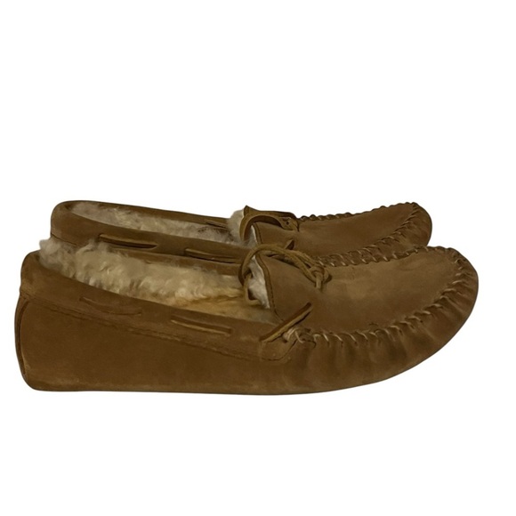 Minnetonka Tan Shoes Sz 10 - Picture 1 of 12